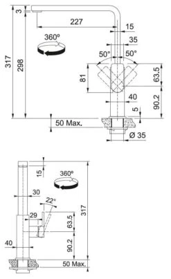 Franke Mythos - FC 0441 Keukenkraan, Zwart 115.0550.441 5 Franke Mythos - FC 0441 Keukenkraan, Zwart 115.0550.441 -Franke 06d3411ad558ee20a857e164