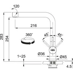 Franke Sets - Keukenset T50, Tectonite Spoelbak SID 610-40 En Keukenkraan Samoa, Grijs/chroom 114.0508.402 -Franke 077daba6fa11a51256df8b1f 8