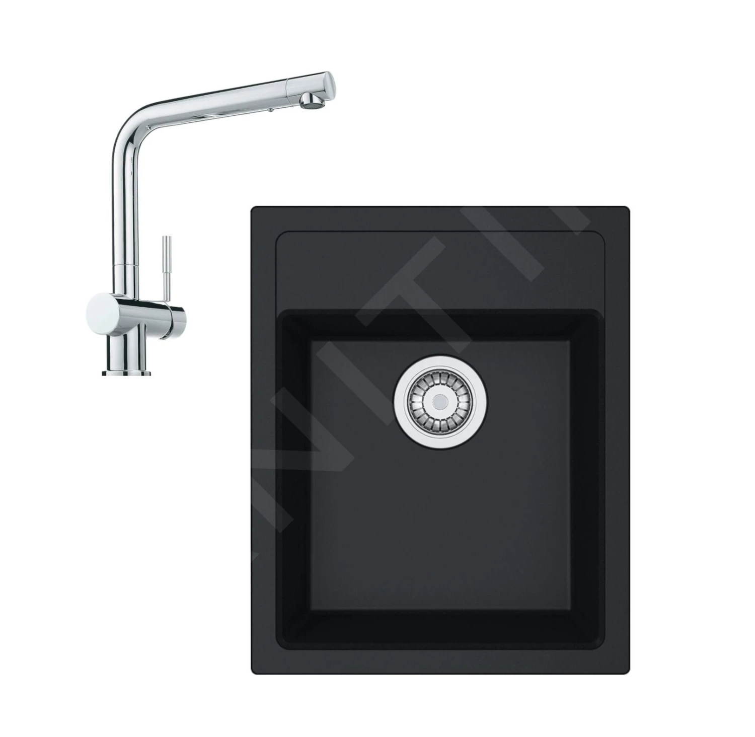 Franke Sets - Keukenset T50, Tectonite Spoelbak SID 610-40 En Keukenkraan Samoa, Zwart/chroom 114.0508.358 3 Franke Sets - Keukenset T50, Tectonite Spoelbak SID 610-40 En Keukenkraan Samoa, Zwart/chroom 114.0508.358