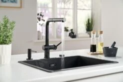 Franke Active New - Keukenkraan FN 6110.901, Met Uittrekbare Handdouche, Mat Zwart 115.0653.382 -Franke 128d766c6e20e3535876d8a2