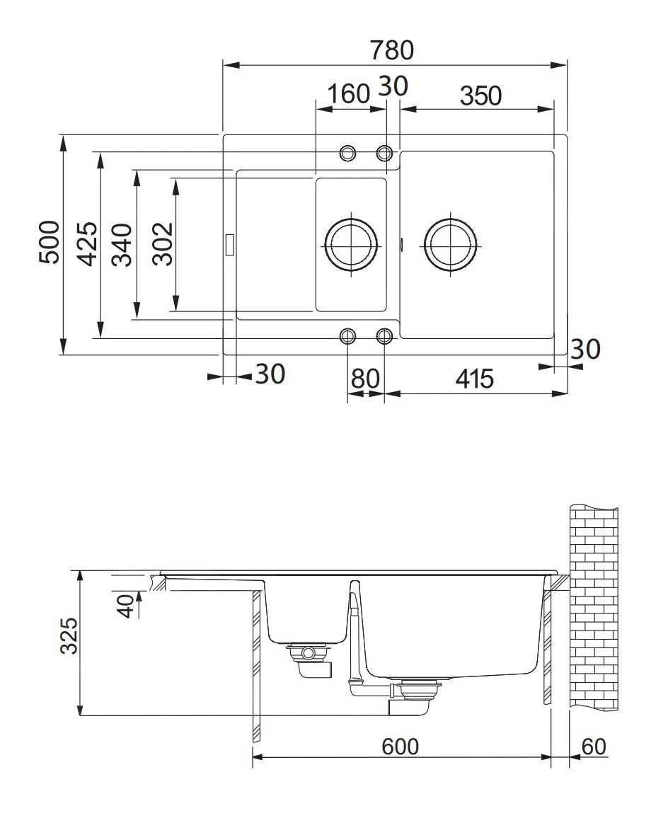 Franke Maris - MRG 651-78 Fragraniet Spoelbak, 780x500 Mm, Glacier 114.0285.325 4 Franke Maris - MRG 651-78 Fragraniet Spoelbak, 780x500 Mm, Glacier 114.0285.325 - Afbeelding 2