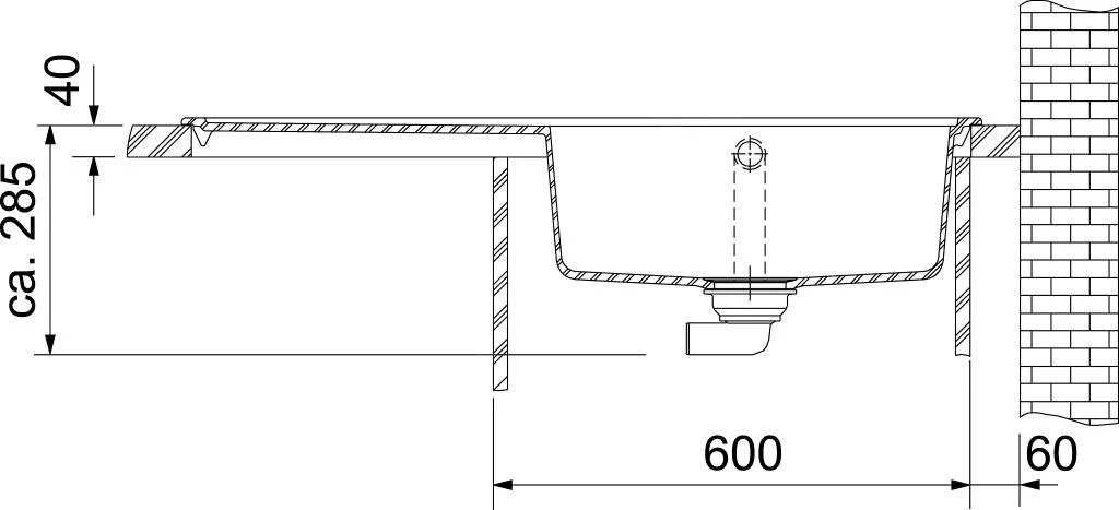 Franke Mythos - MTG 611/7 Fragranit Spoelbak, 1000x515 Mm, Steengrijs 114.0150.014 5 Franke Mythos - MTG 611/7 Fragranit Spoelbak, 1000x515 Mm, Steengrijs 114.0150.014 - Afbeelding 3