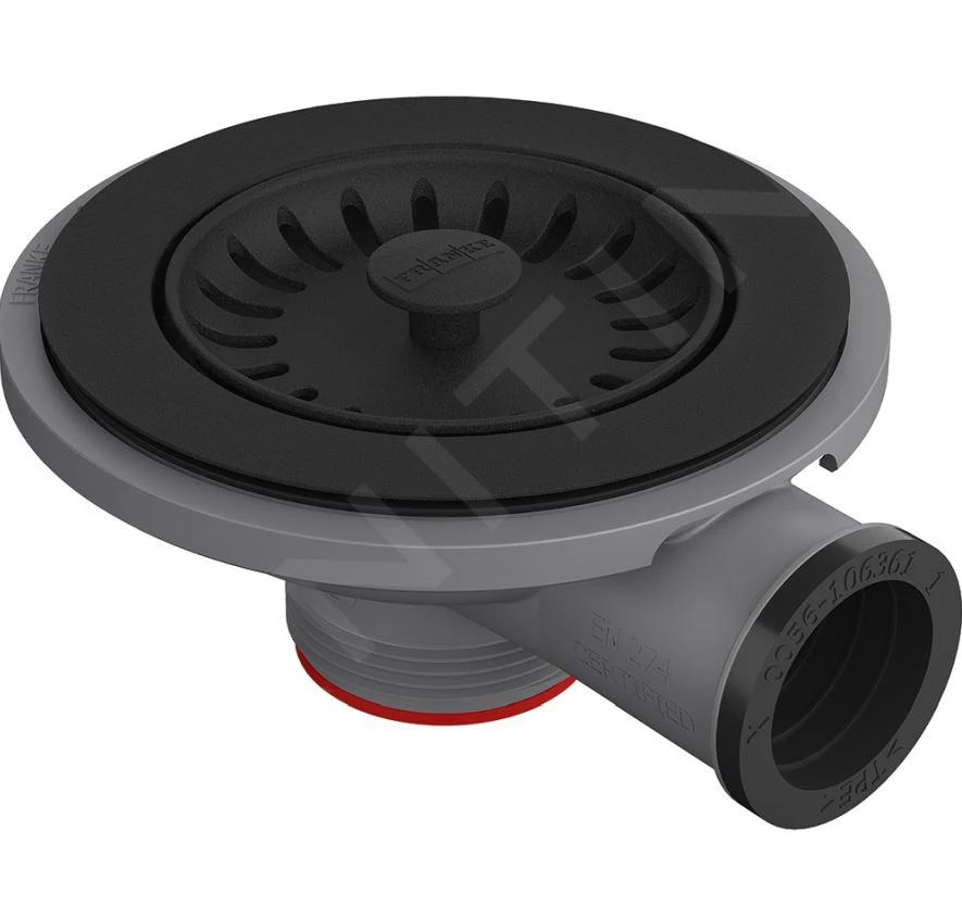 Franke Toebehoren - Zeefventiel Colourline, Mat Zwart 112.0657.022