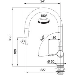 Franke Active New - Keukenkraan FN 4090.901 Met Uittrekbare Handdouche, Mat Zwart 115.0653.404 -Franke 20b6368b00df26c1372c53f6 1
