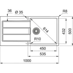 Franke Sets - Keukenset T108, Tectonite Spoelbak S2D 611-100 En Keukenkraan FP 9000.31, Grijs/chroom 143.0675.738 -Franke 226fd4f43e6d74c4432eb335