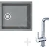 Franke Sets - Keukenset G75, Fragraniet Spoelbak MRG 611-78 BB, Grijze Steen + Samoa Kraan, Chroom 114.0365.430 -Franke 24a24156e457f8a5adf2d8ea