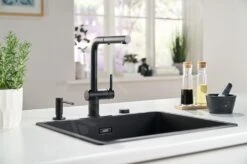 Franke Active New - Keukenkraan FN 6110.901, Met Uittrekbare Handdouche, Mat Zwart 115.0653.382 -Franke 26d27619e398fce904dce5ad