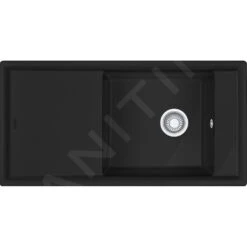 Franke Ambion - Keramische Spoelbak ABK 611-100, 1000x510 Mm, Anthrazit Matt 124.0515.576