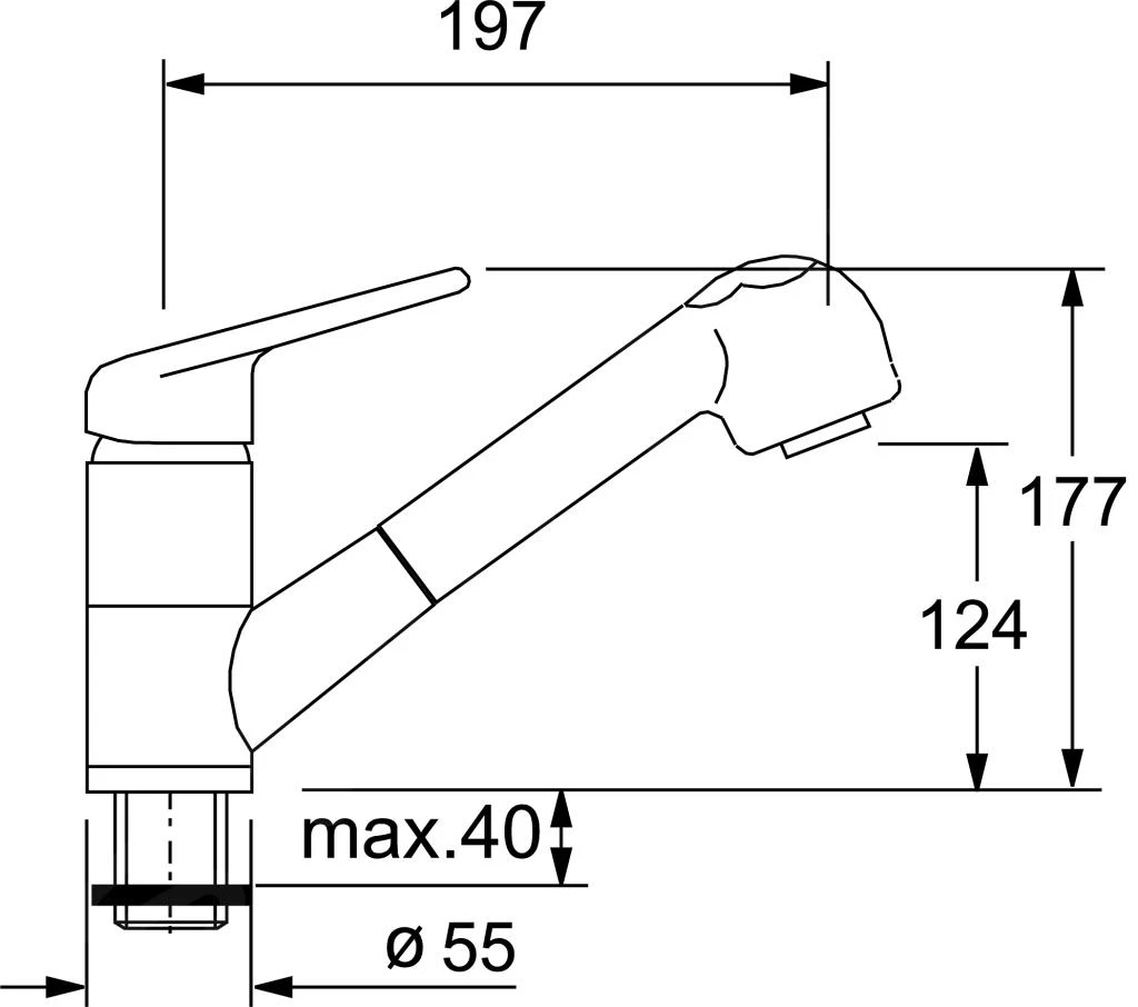 Franke Sets - Spoelbakset G57, BFG 611-78 Graniet Spoelbak, Onyx + Keukenkraan FC 9547, Onyx 114.0323.914 5 Franke Sets - Spoelbakset G57, BFG 611-78 Graniet Spoelbak, Onyx + Keukenkraan FC 9547, Onyx 114.0323.914 - Afbeelding 3