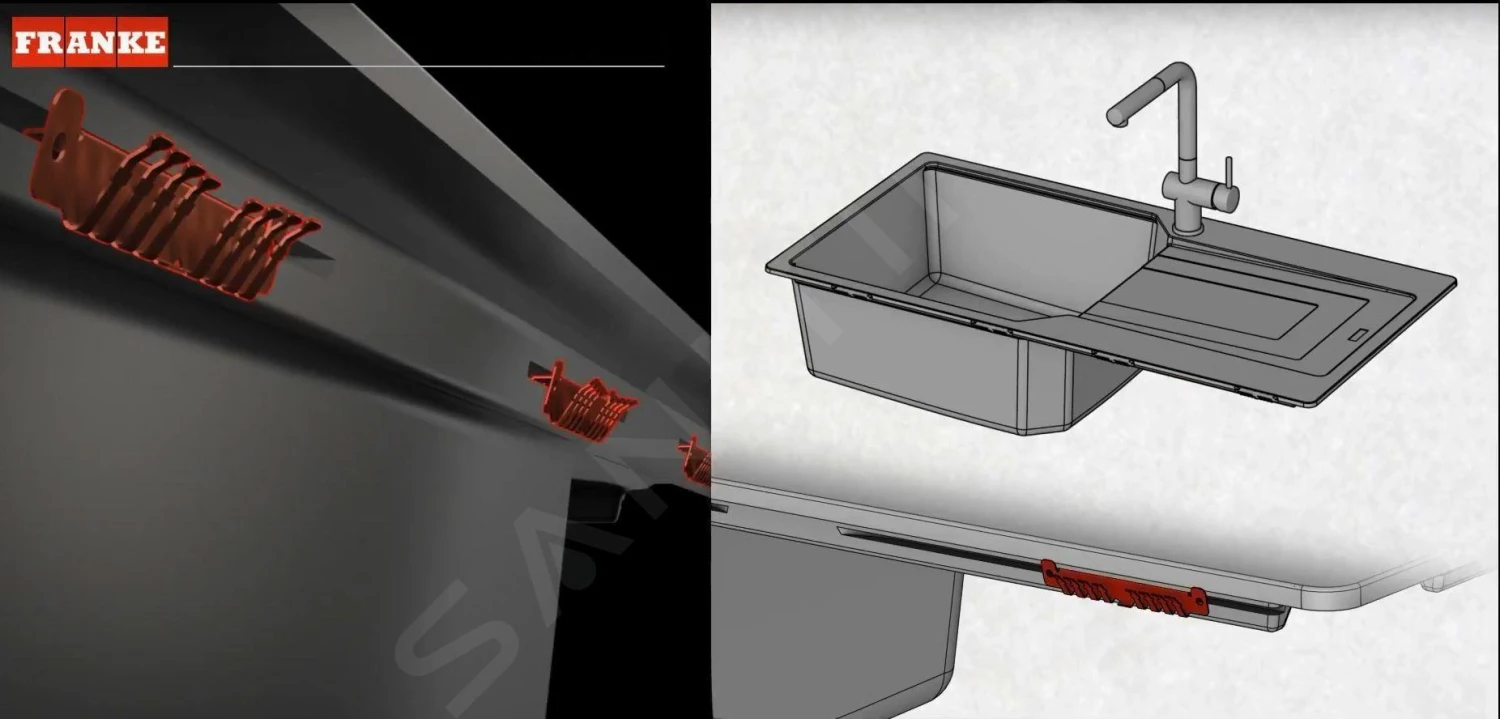 Franke Urban - UBG 611-62 Fragraniet Spoelbak, 620x500 Mm, Zand 114.0582.806 6 Franke Urban - UBG 611-62 Fragraniet Spoelbak, 620x500 Mm, Zand 114.0582.806 - Afbeelding 4