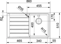 Franke Neptune Plus - RVS Spoelbak NPX 611/7, 860x510 Mm 101.0068.360 -Franke 30c6586823bd48b9f83a222d 1