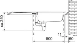 Franke Eurostar - Spoelbak ETN 614 N ETHOS, 780x435 Mm, Roestvrij Staal 101.0684.385 -Franke 31406bcf71336c3a7963e301
