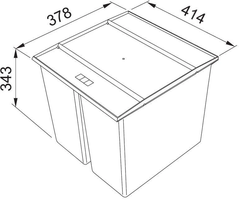 Franke Sorters - Easysort 450-2-0 Inbouw Prullenbak 121.0494.182 4 Franke Sorters - Easysort 450-2-0 Inbouw Prullenbak 121.0494.182 - Afbeelding 2