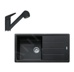 Franke Sets - Keukenset G138, Fragraniet Spoelbak BFG 611 En Keukenkraan FC 9547.424, Onyx 114.0510.594