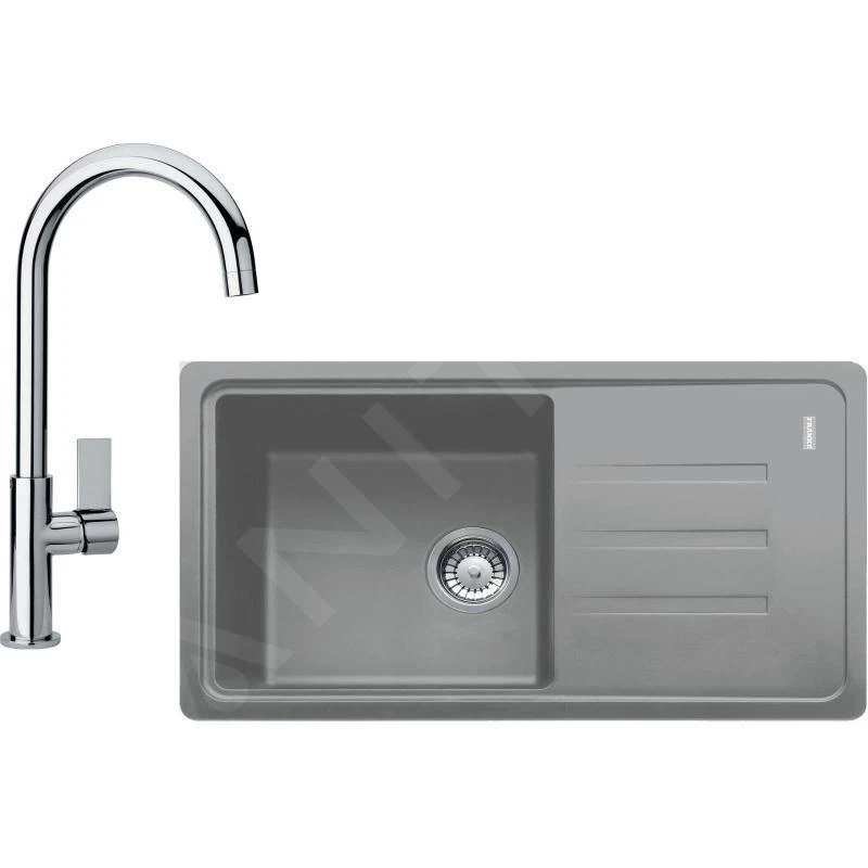 Franke Sets - Keukenset G119, Fragraniet Spoelbak BSG 611-78/39 + Kraan FP 0408.031, Steengrijs/chroom 114.0441.165 3 Franke Sets - Keukenset G119, Fragraniet Spoelbak BSG 611-78/39 + Kraan FP 0408.031, Steengrijs/chroom 114.0441.165