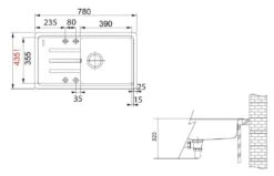 Franke Malta - Fragraniet Spoelbak BSG 611-78/39, 780x435 Mm, Mat Zwart 114.0661.516 -Franke 51085dabc0dd3104c51048a7