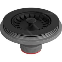 Franke Toebehoren - Zeefventiel Colorline, Mat Zwart 112.0668.276