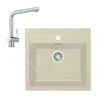 Franke Sets - Keukenset T13, Tectonite Spoelbak SID 610 En Keukenkraan Samoa, Beige/chroom 143.0675.723 -Franke 5d0d9c4c7c97c73828bd90b1