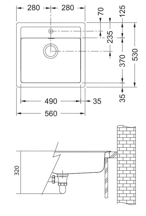 Franke Sets - Spoelbakset T13, Tectonite Spoelbak SID 610, Zwart + Keukenkraan Samoa, Chroom 114.0283.125 4 Franke Sets - Spoelbakset T13, Tectonite Spoelbak SID 610, Zwart + Keukenkraan Samoa, Chroom 114.0283.125 - Afbeelding 2