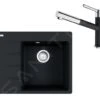 Franke Sets - Set G223, Fragraniet Spoelbak CNG 611-62 TL/7 En Keukenkraan FC 3055.901, Mat Zwart/chroom 114.0675.668 -Franke 5d7590349ab2294492f56d64