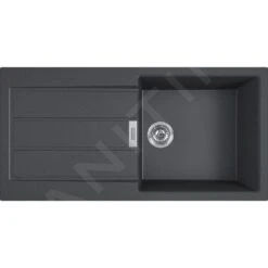 Franke Sets - Set T76, Tectonite Spoelbak S2D 611-100 En Keukenkraan SAMOA, Zwart/chroom 143.0616.929 -Franke 5f947f01f520b0a5991afc1f 2