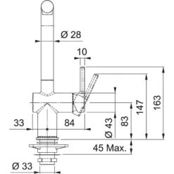 Franke Active New - Keukenkraan FN 6110.082, Met Uittrekbare Sproeikop, Sahara 115.0653.388 -Franke 625743a4aff96bb93dea5dc6 3