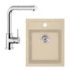 Franke Sets - Keukenset T51, Tectonite Spoelbak SID 610-40 En Keukenkraan FN 0147.031, Beige/chroom 143.0675.708 -Franke 63d1bb31c4a6492d3c146cfb