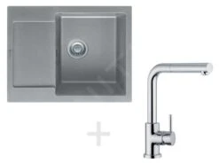 Franke Sets - Keukenset G8, Granieten Spoelbak MRG 611-62, Steengrijs + Kraan FN 0147, Chroom 114.0120.350