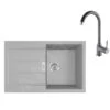 Franke Sets - Keukenset T105, Tectonite Spoelbak S2D 611-78 En Keukenkraan FP 9000.084, Grijs 143.0675.731 -Franke 68abd46141d19a11b1ff84eb