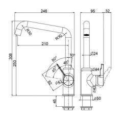 Franke Urban - Keukenkraan FP 5062.031, Chroom 115.0595.062 -Franke 69b668d1822332801d5a1d48