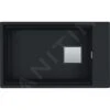 Franke Kubus 2 - Fragraniet Spoelbak KNG 110-62, 760x460 Mm, Mat Zwart 125.0627.321 -Franke 6a7c2d2d219cd48cbf742a1c