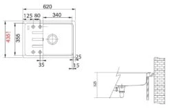 Franke Malta - Fragraniet Spoelbak BSG 611-62, 620x435 Mm, Mat Zwart 114.0661.515 -Franke 6c0d2d7e9b2d5c33c632d0c8