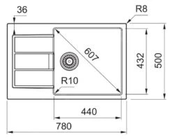 Franke Sirius 2.0 - Tectonite Spoelbak S2D 611-78 XL 780x500 Mm, Wit 143.0617.615 -Franke 6d468f1d59defcaf07f6d6db