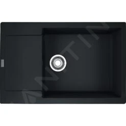 Franke Maris - Fragraniet Spoelbak MRG 611-78 BB, 780x500 Mm, Mat Zwart 114.0637.575