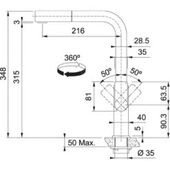 Franke Mythos - Keukenkraan FC 7853 Met Uittrekbare Sproeikop, Rvs 115.0547.853 -Franke 77d6f9a36b9109088391109c