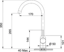 Franke Sets - Keukenset T30, OID 611-78 Tectonite Spoelbak, Zwart + FP 9900 Keukenkraan, Onyx NEW 114.0366.039 -Franke 7fd51063c171592bf4a5013b
