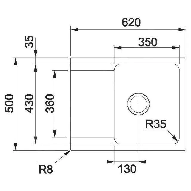 Franke Sets - Spoelbakset T23, OID 611-62 Tectonite Spoelbak, Grijs + Keukenkraan Samoa, Chroom 114.0425.766 4 Franke Sets - Spoelbakset T23, OID 611-62 Tectonite Spoelbak, Grijs + Keukenkraan Samoa, Chroom 114.0425.766 - Afbeelding 2
