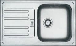 Franke Euroform - Roestvrij Stalen Spoelbak EFL 614-78, 780x475 Mm, Geweven Structuur 101.0684.387