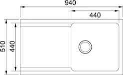 Franke Orion - OID 611 Tectonite Spoelbak, 940x510 Mm, Wit 114.0288.541 -Franke 8e98cf73e1531349d72892ee 4