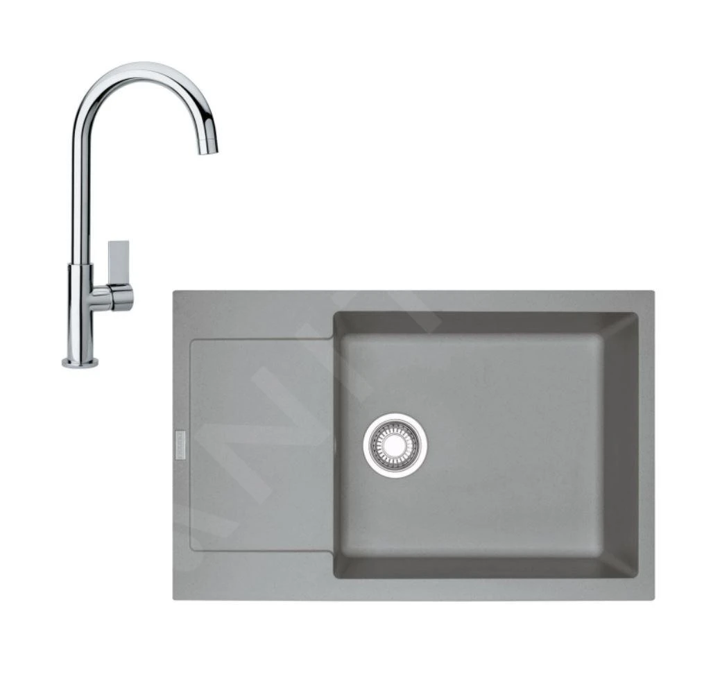 Franke Sets - Keukenset G169, Fragraniet Spoelbak MRG 611-78 BB En Keukenkraan FP 0408.031, Grijze Steen/chroom 114.0587.961 3 Franke Sets - Keukenset G169, Fragraniet Spoelbak MRG 611-78 BB En Keukenkraan FP 0408.031, Grijze Steen/chroom 114.0587.961