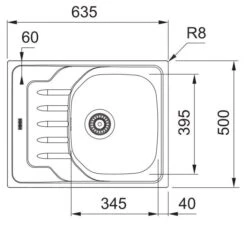 Franke Onda - Spoelbak OLN 611-63, 635x500 Mm, Rvs 101.0613.108 -Franke 9d18027625829abe8584affd