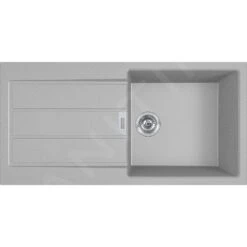 Franke Sets - Keukenset T108, Tectonite Spoelbak S2D 611-100 En Keukenkraan FP 9000.31, Grijs/chroom 143.0675.738 -Franke a40b36ccffe18f5e89df1091