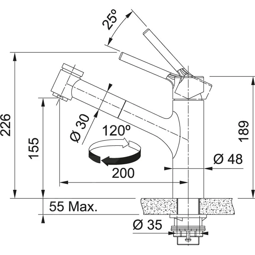 Franke Taros Neo - Keukenkraan FC 6386.501 Met Uittrekbare Sproeikop, Rvs 115.0596.386 4 Franke Taros Neo - Keukenkraan FC 6386.501 Met Uittrekbare Sproeikop, Rvs 115.0596.386 - Afbeelding 2