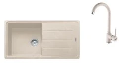 Franke Sets - Set G174, Fragraniet Spoelbak BFG 611 En Keukenkraan FP 9000.082, Sahara/sahara 114.0619.596