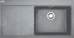 Franke Mythos - MTG 611/7 Fragranit Spoelbak, 1000x515 Mm, Steengrijs 114.0150.014