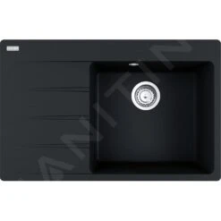 Franke Centro - Fragraniet Spoelbak CNG 611-78 TL/7, 780x500 Mm, Onyx 114.0637.510
