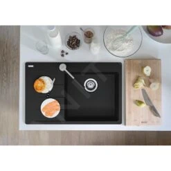 Franke Centro - Fragraniet Spoelbak CNG 611-78 TL/7, 780x500 Mm, Mat Zwart 114.0637.506 -Franke add8278ab573efa32b818ce8