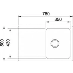 Franke Orion - OID 611-78 Tectonite Spoelbak, 780x500 Mm, Grijs 114.0395.184 -Franke b9a430cf072701b04d841fd7 2