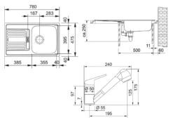 Franke Sets - Keukenset N12, Rvs Spoelbak EFN 614-78 + Kraan FC 9547.031, Chroom 101.0684.401 7 Franke Sets - Keukenset N12, Rvs Spoelbak EFN 614-78 + Kraan FC 9547.031, Chroom 101.0684.401 -Franke bafbc1329e727f48676fd90e