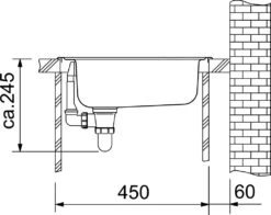 Franke Eurostar - Spoelbak ETN 610, 435x455 Mm, Roestvrij Staal 101.0286.106 -Franke c4005e0b90759d30a6c64611